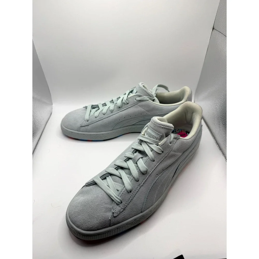 Puma Suede 386856-02 Mens 11 Sneaker Nitro Blue‎ Low Top Round Toe Lace Up Shoes